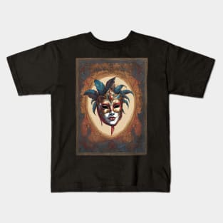 The beautiful masks of the Venetian carnival Kids T-Shirt